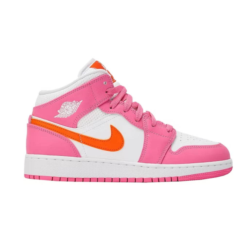 Jordan 1 Mid Pinksicle Safety Orange (GS)