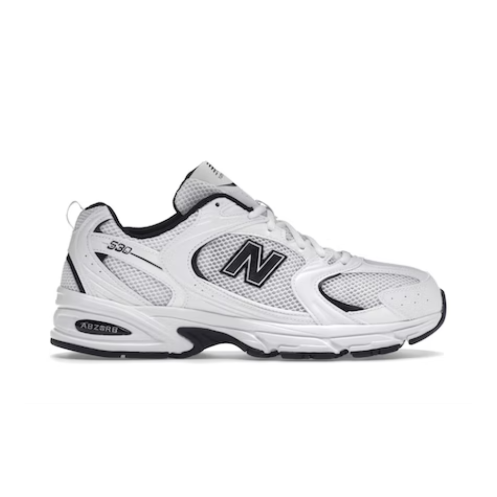 New Balance 530 Blanc Noir Détails