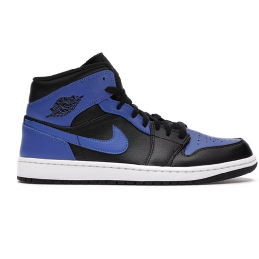 Jordan 1 Mid Hyper Royal Tumbled Leather