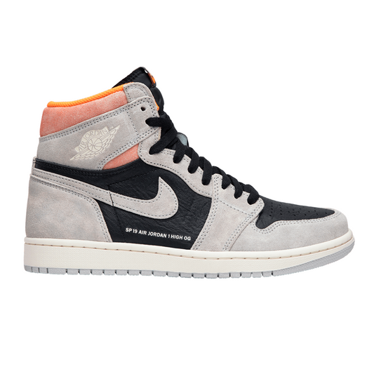 Jordan 1 Retro High Gris Neutre Hyper Crimson