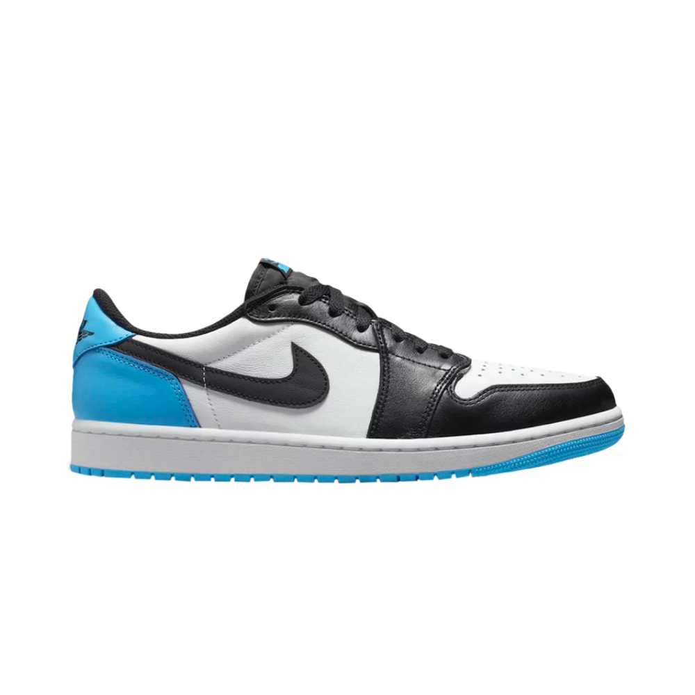 Jordan 1 Retro Low OG Noir Bleu Poudre Foncé (W)