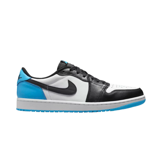 Jordan 1 Retro Low OG Black Dark Powder Blue (W)