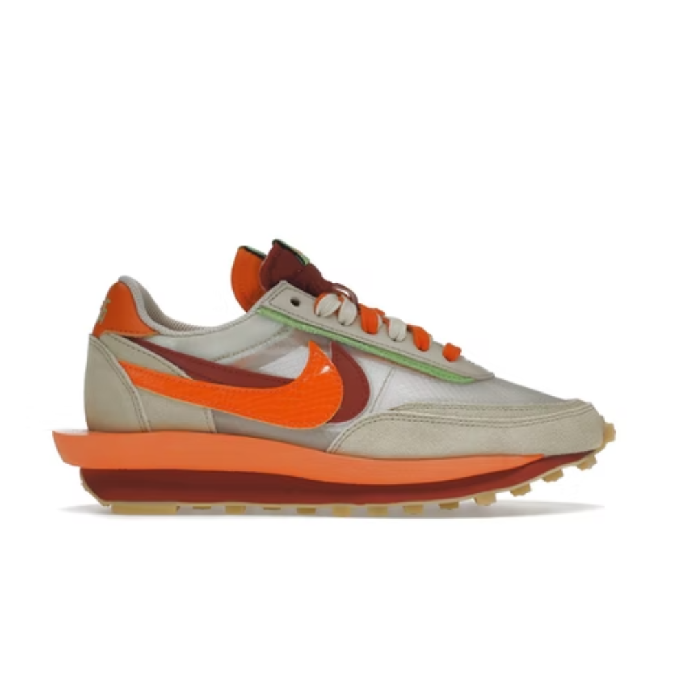 Nike LD Waffle sacai CLOT Kiss of Death Net Orange Blaze