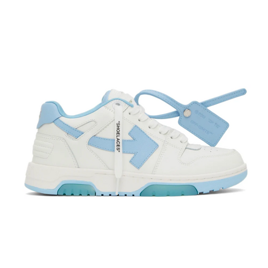 OFF-WHITE Out Of Office OOO 30 MM Basses Blanc Bleu Clair