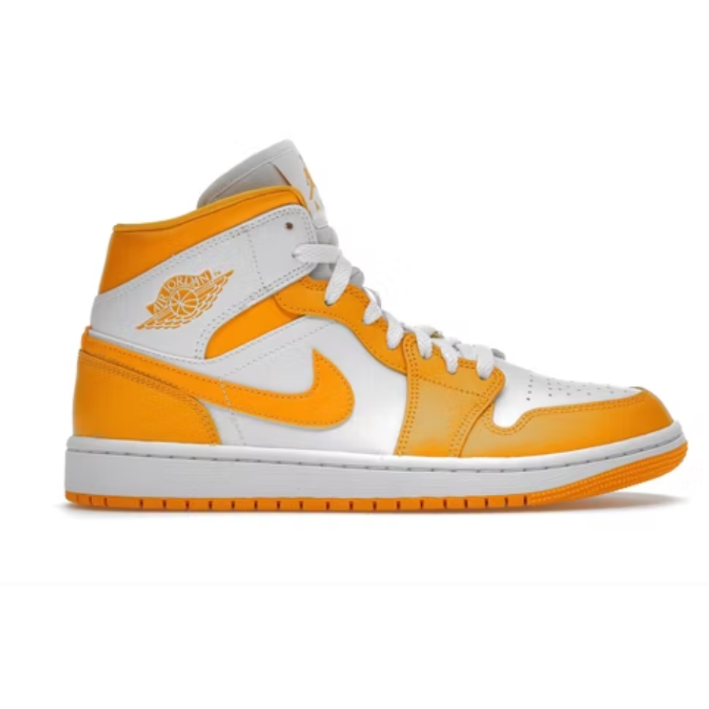 Jordan 1 Mid Blanc Université Or (F)